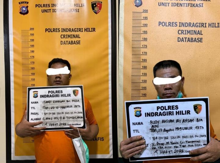 Polisi Tangkap Dua Pengedar Sabu di Inhil